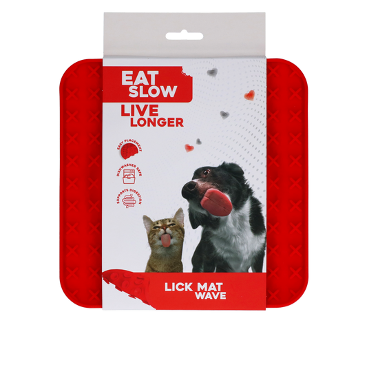 Eat Slow Live Longer Lick Mat Wave Rot
