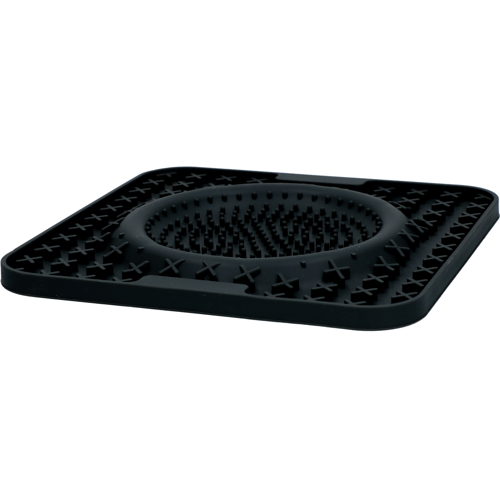 Eat Slow Live Longer Lick Mat Wave Grau