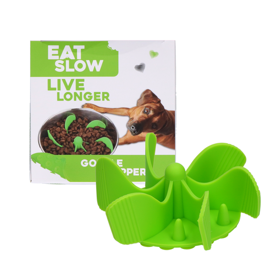 Eat Slow Live Longer Gobble Stopper Grün M