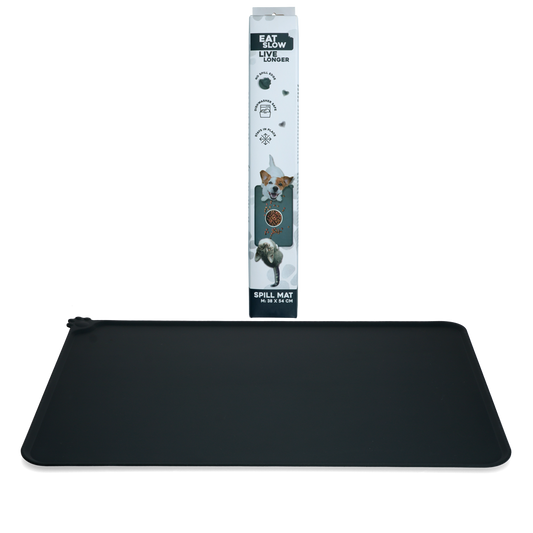 Eat Slow Live Longer Spill Mat M Grau