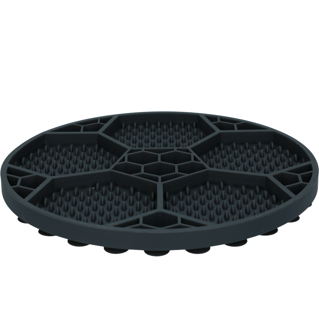 Eat Slow Live Longer Lick Mat Soccer Ball Grau