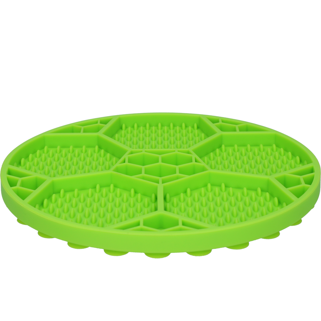 Eat Slow Live Longer Lick Mat Soccer Ball Grün