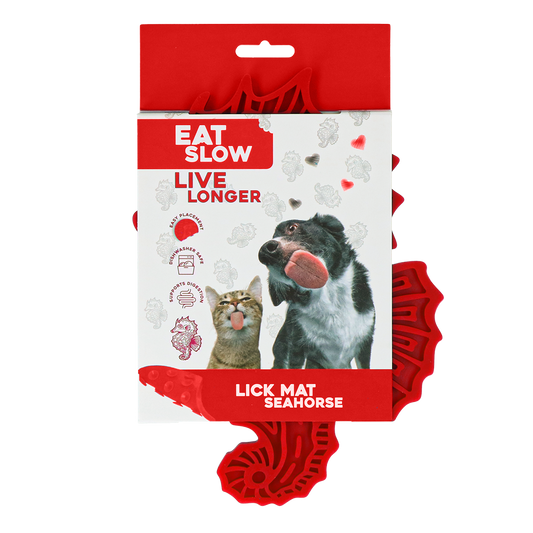 Eat Slow Live Longer Lick Mat Seahorse Rot