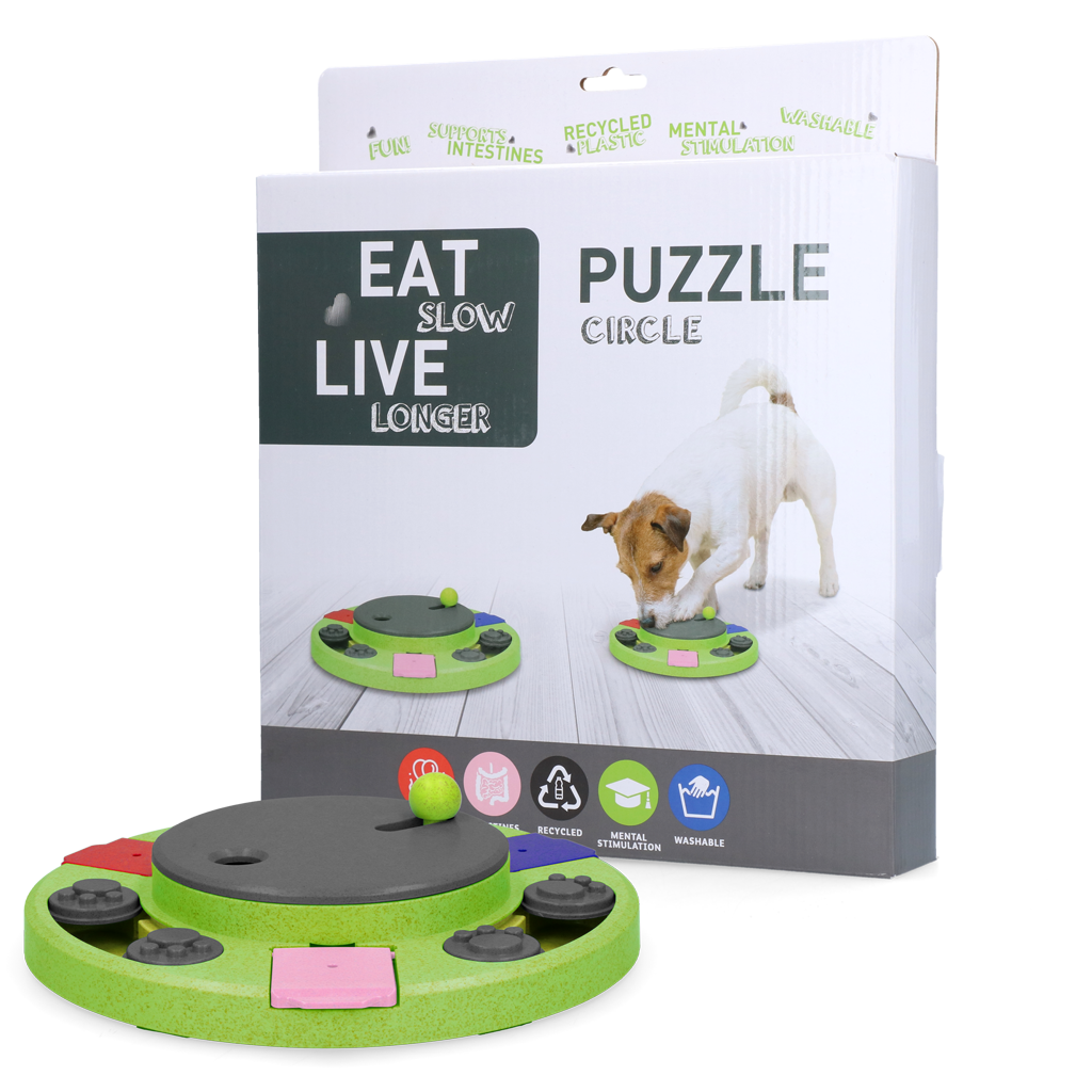 Eat Slow Live Longer Puzzle Circle