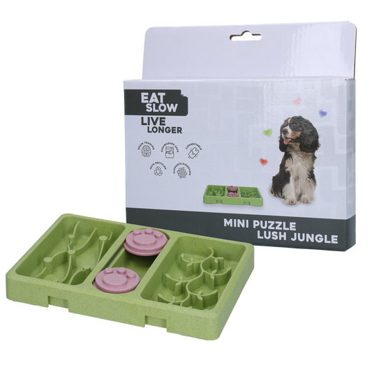 Eat Slow Live Longer Mini Puzzle Lush Jungle