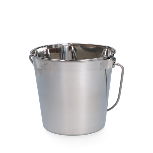 Edelstahleimer mit flachem Rand 0,95 l