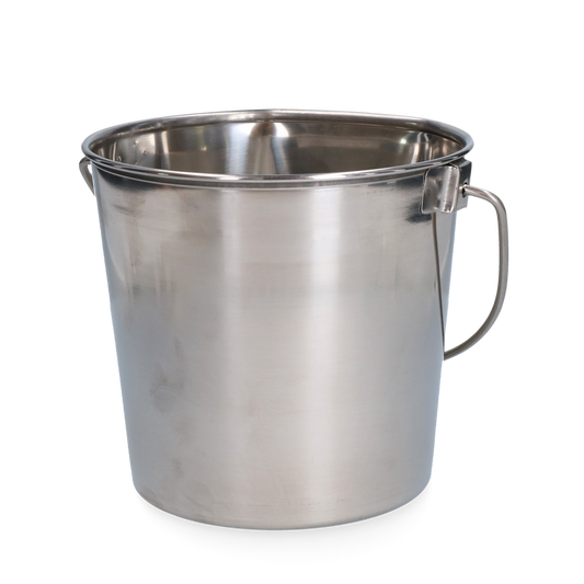 Edelstahleimer mit flachem Rand 3,71 l