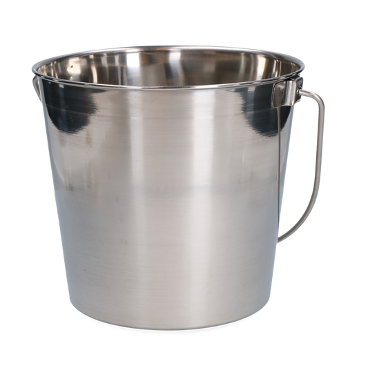 Edelstahleimer mit flachem Rand 5,68 l