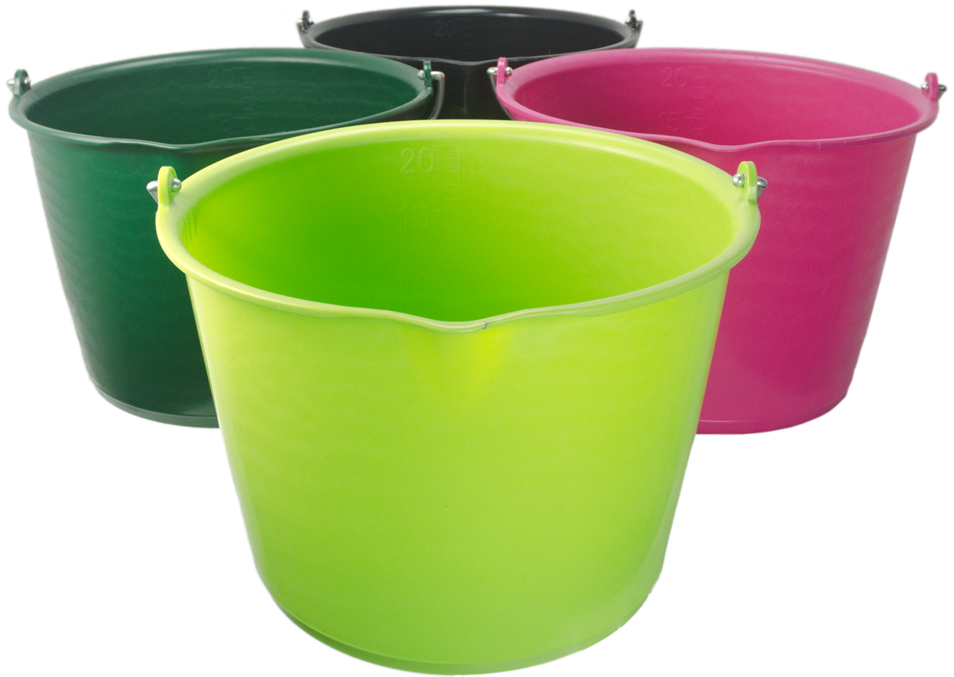 Eimer 15 l mit Ausguss Rosa