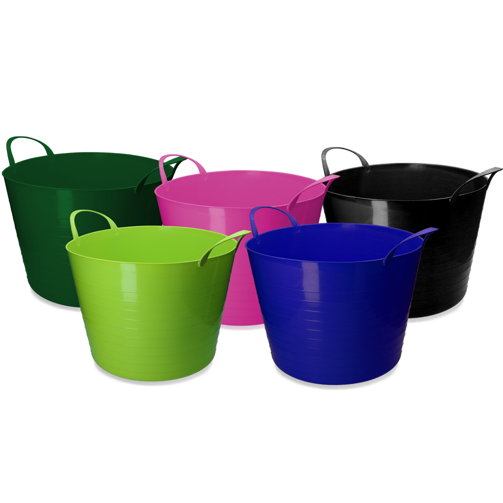 vPlast Eimer V-Trug Flexi 65 l Blau