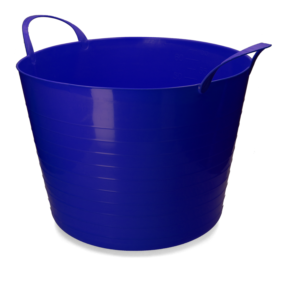 vPlast Eimer V-Trug Flexi 65 l Blau
