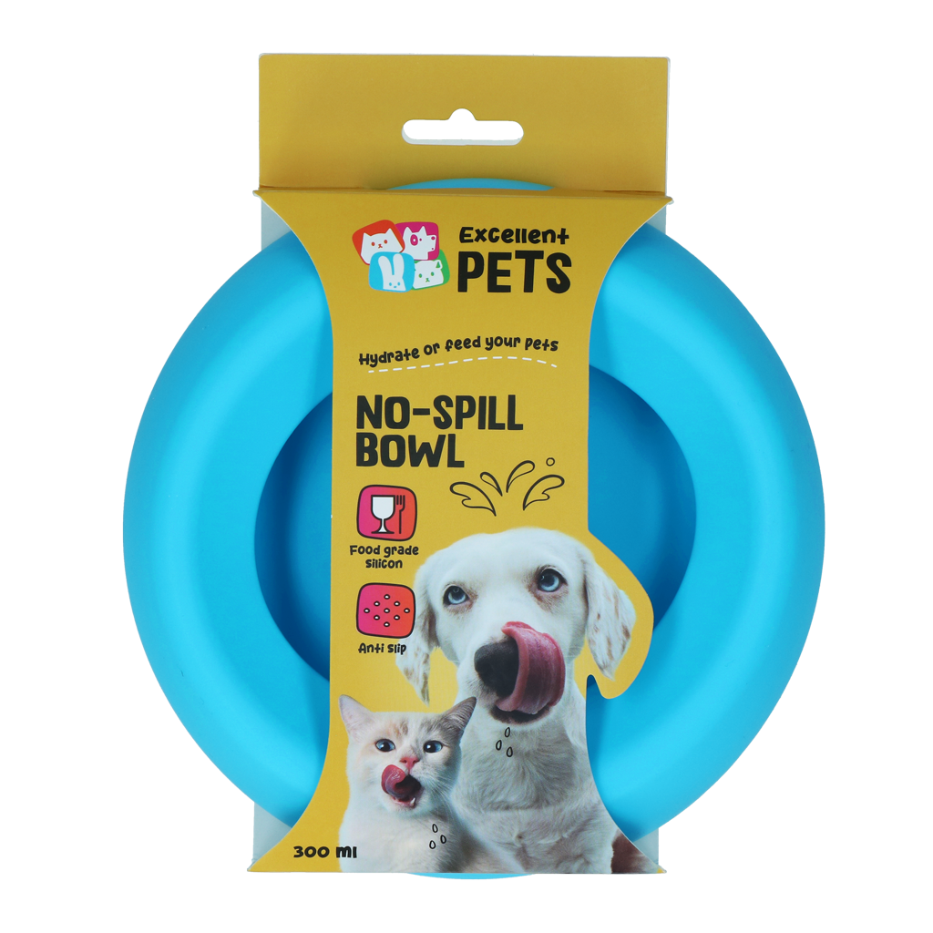 Excellent Pets No-Spill Bowl 300ml Blau S