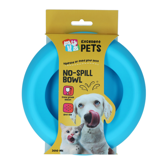 Excellent Pets No-Spill Bowl 300ml Blau S