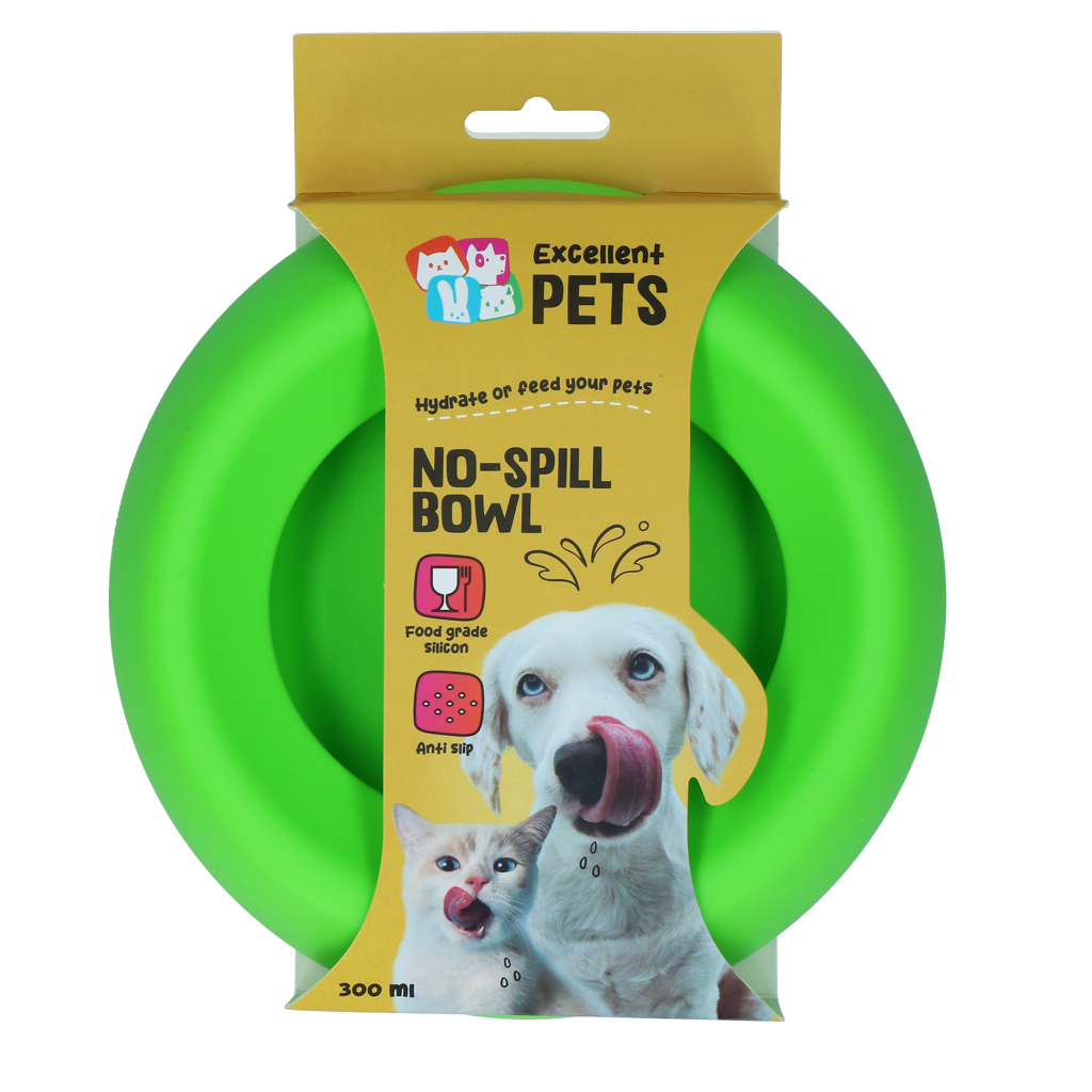 Excellent Pets No-Spill Bowl 300ml Grün S