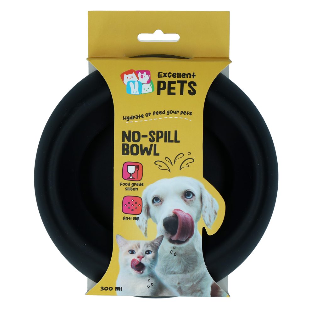Excellent Pets No-Spill Bowl 300ml Anthrazit S