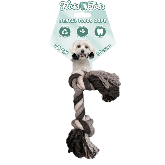 Floss Toss Dental Rope 2 Knot - 20 cm