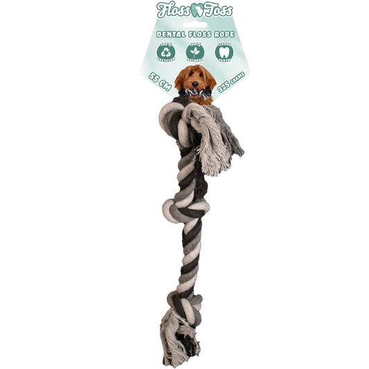 Floss Toss Dental Rope 3 Knot - 55 cm