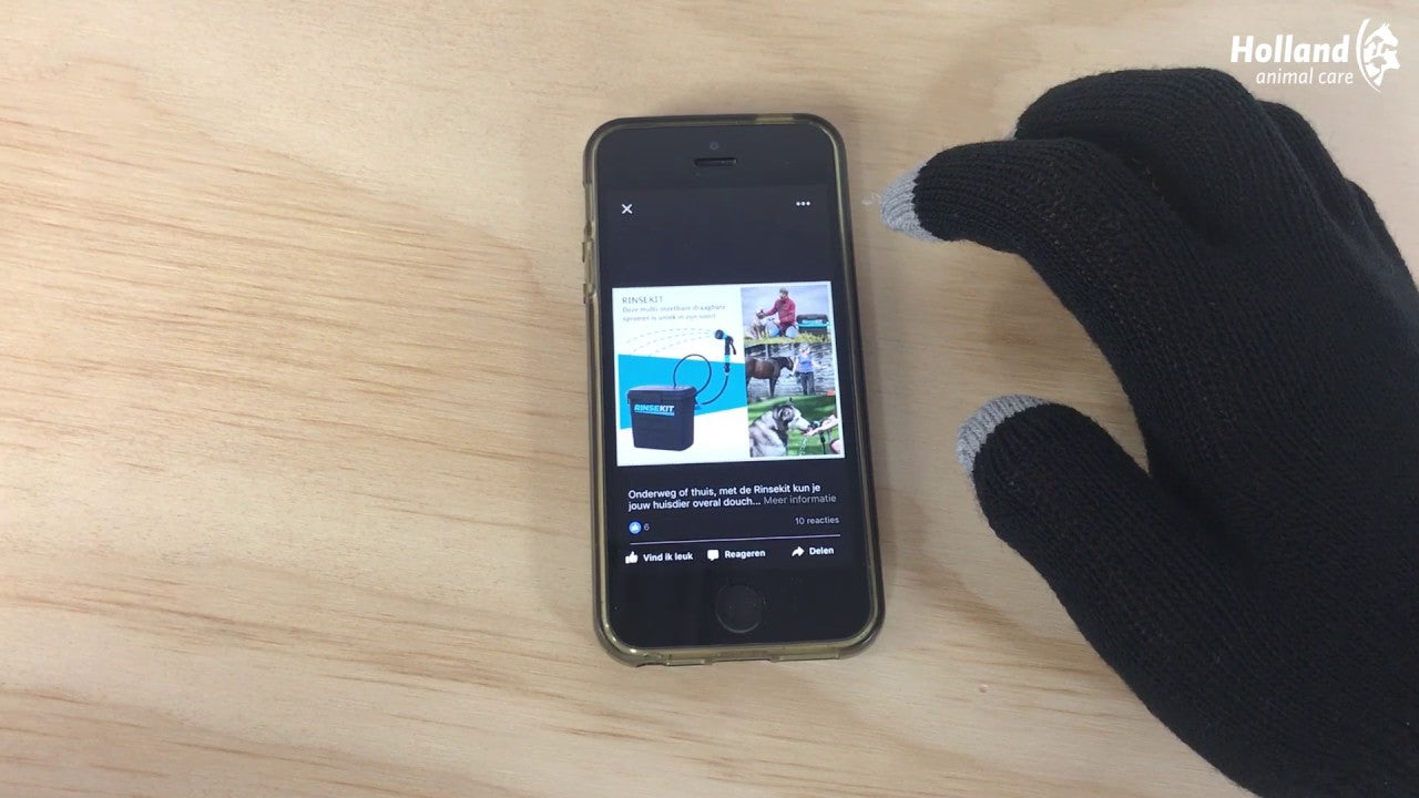 Reithandschuh Magic Touch Schwarz 1size4all