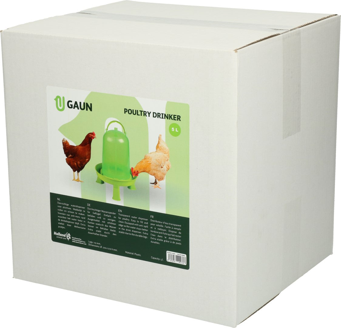 Gaun Geflügel Tränke mit Ständer Limonengrün 5 l