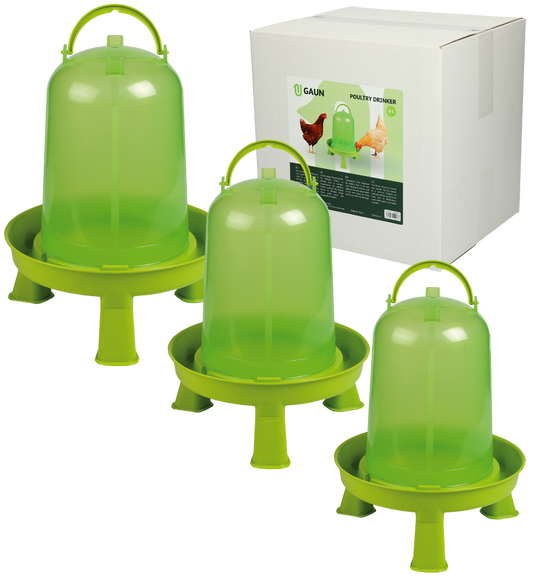 Gaun Geflügel Tränke mit Ständer Limonengrün 1,5 l