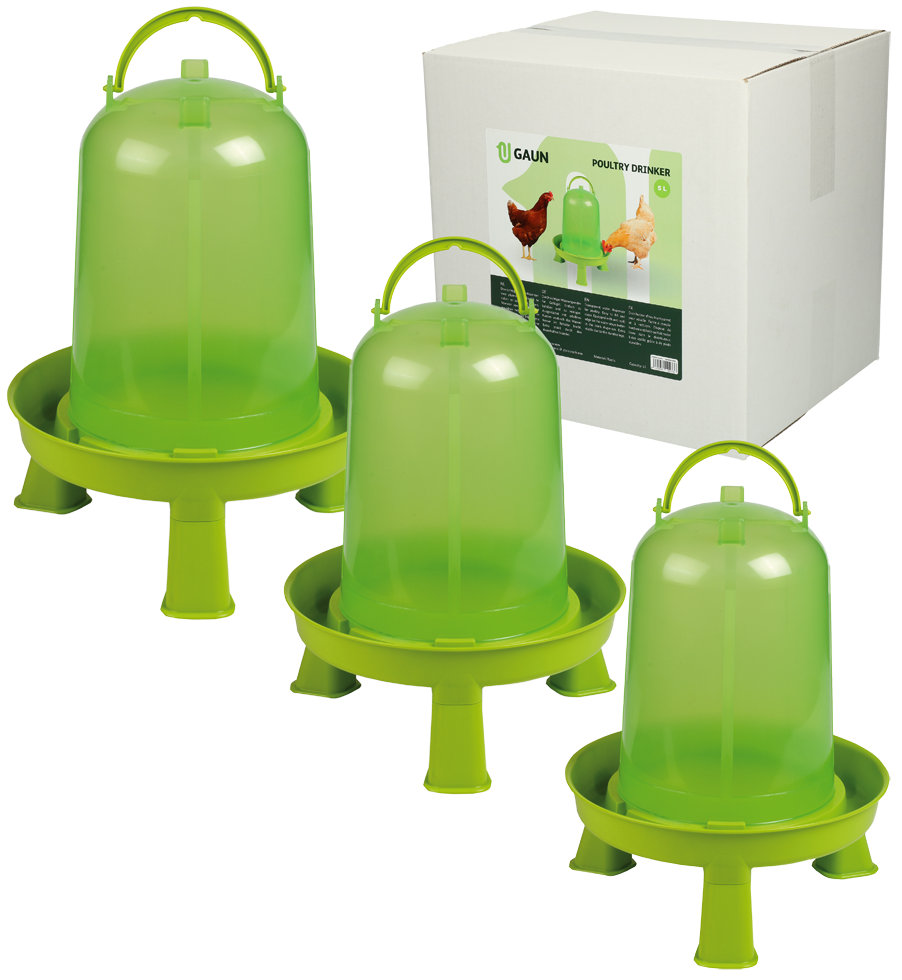 Gaun Geflügel Tränke mit Ständer Limonengrün 10 l