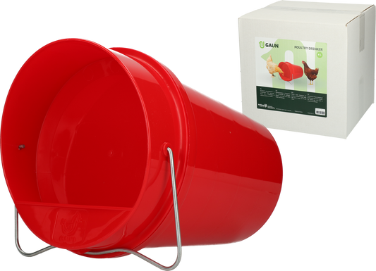 Gaun Geflügel Trinkeimer Kunststoff 6 l Rot