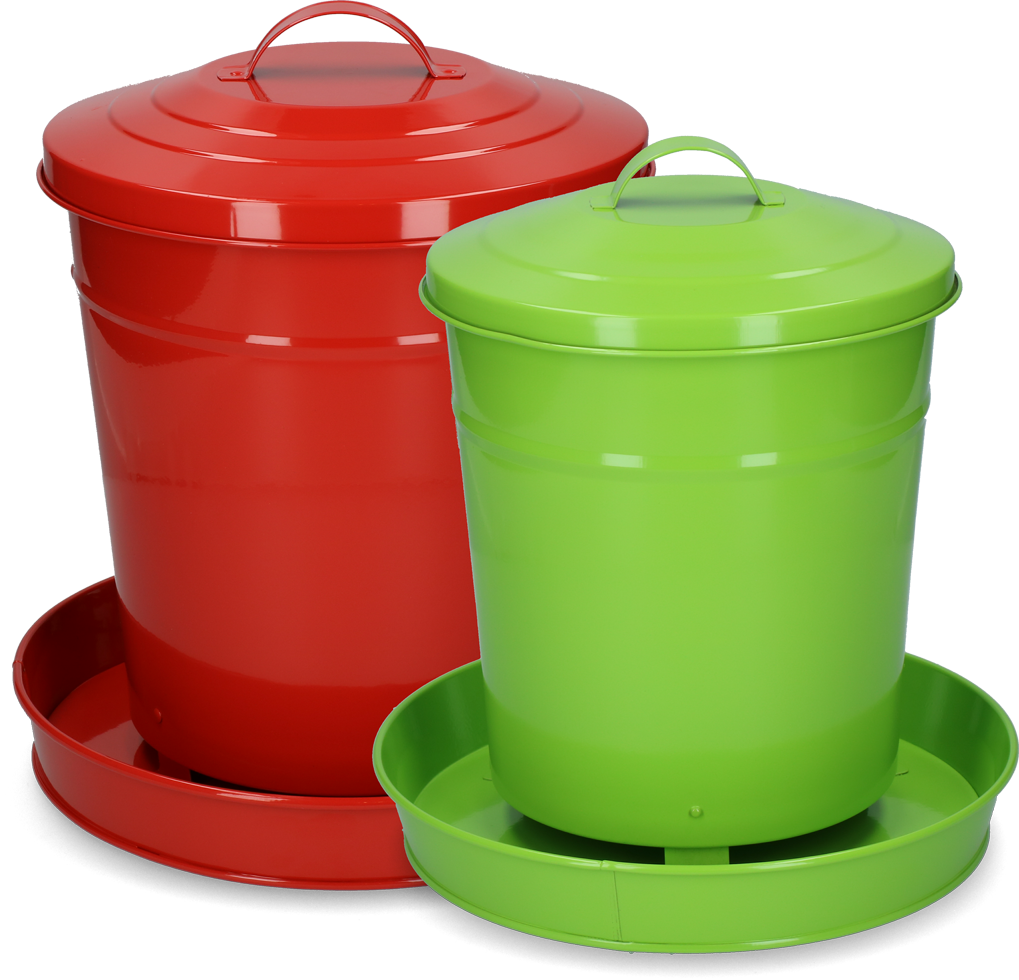 Gaun Geflügel Futterautomat Metall Rot 6 kg