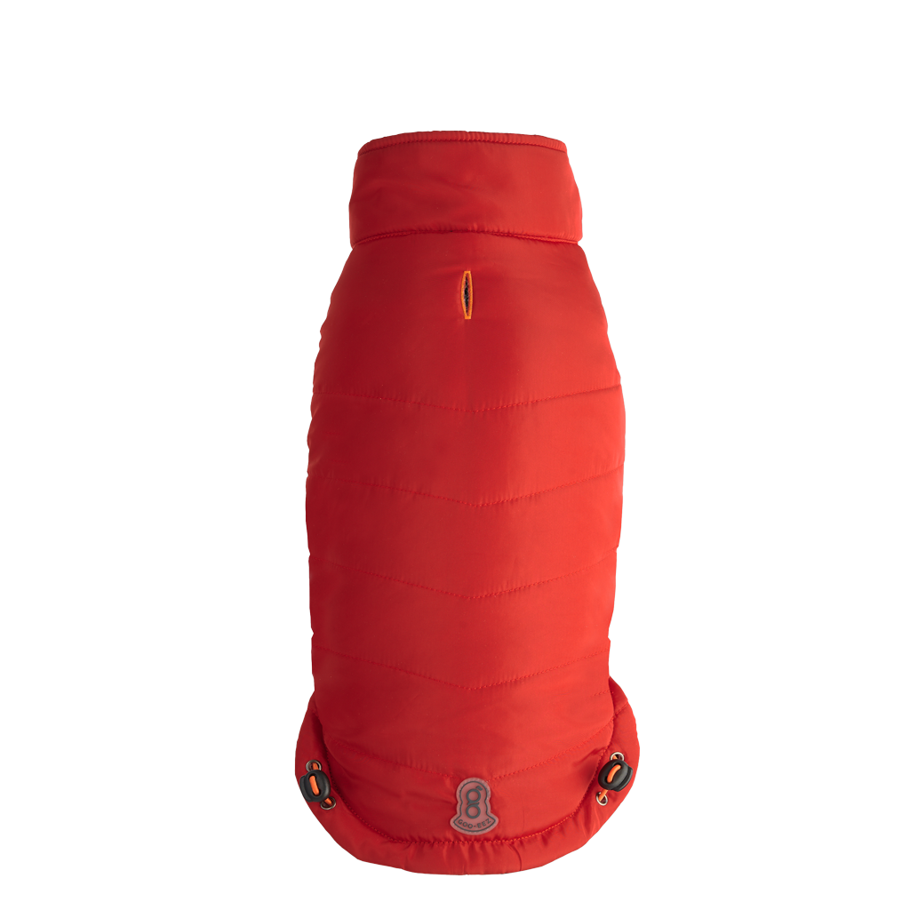 Goo-eez Mock Neck Signature Wrap Jacket M Rot/Schwarz