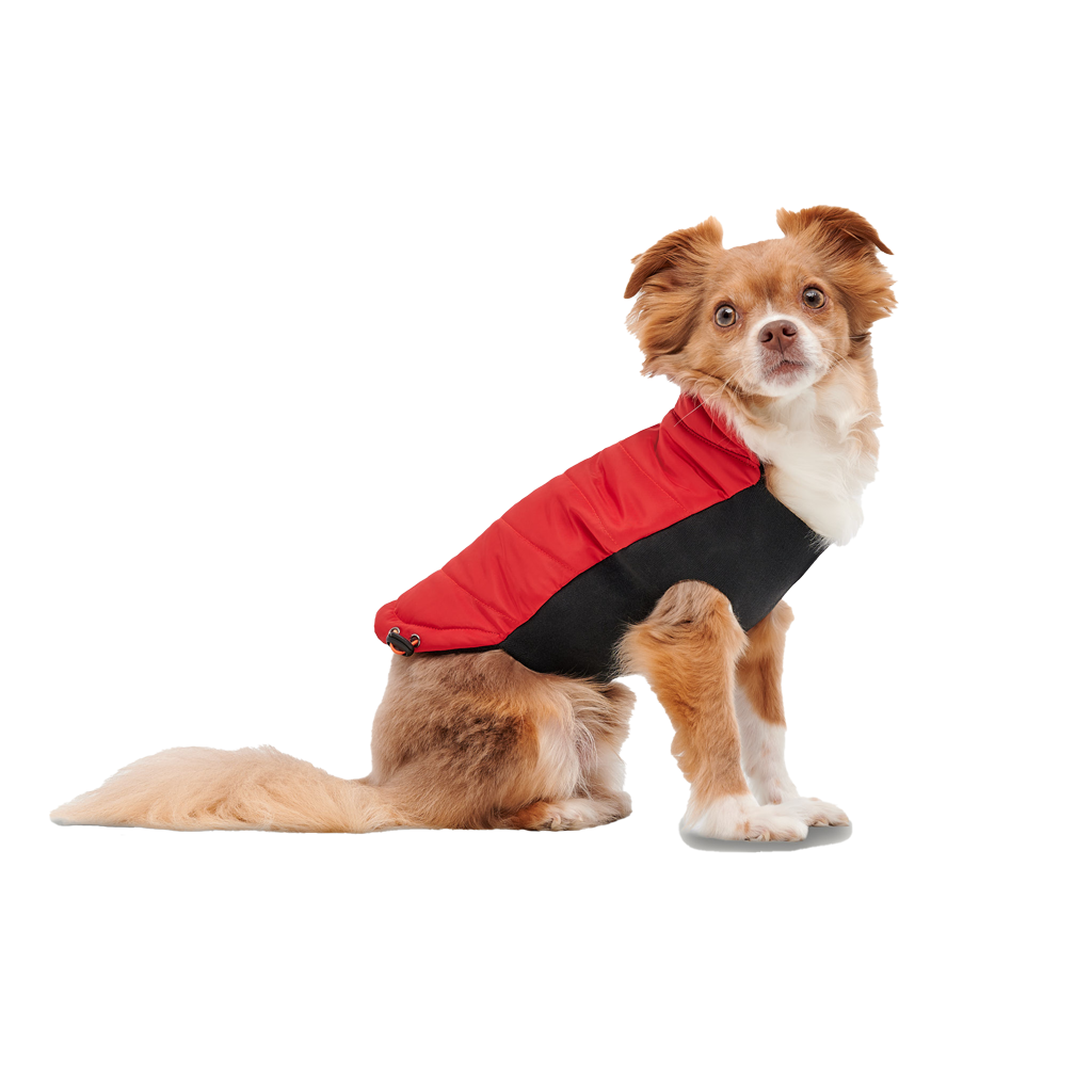 Goo-eez Mock Neck Signature Wrap Jacket XXL Rot/Schwarz