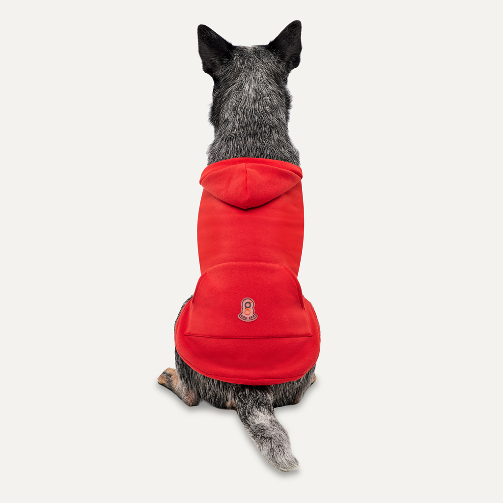 Goo-eez Kangaroo Fleece Hoodie XXS Rot/Schwarz