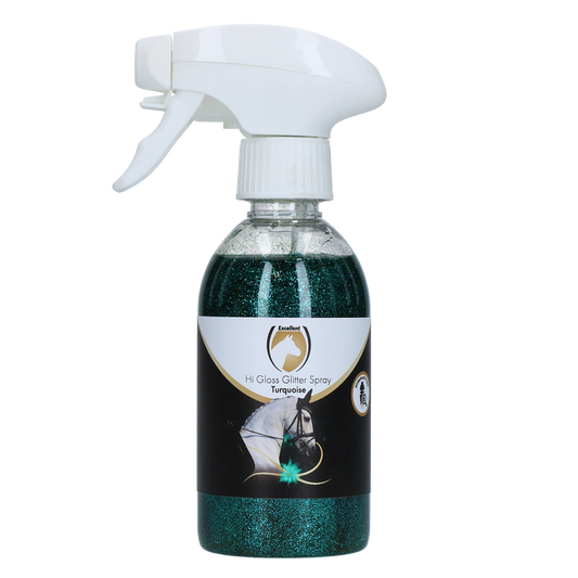 Excellent Horse Hi Gloss Glitter Spray Turquoise 250 ml