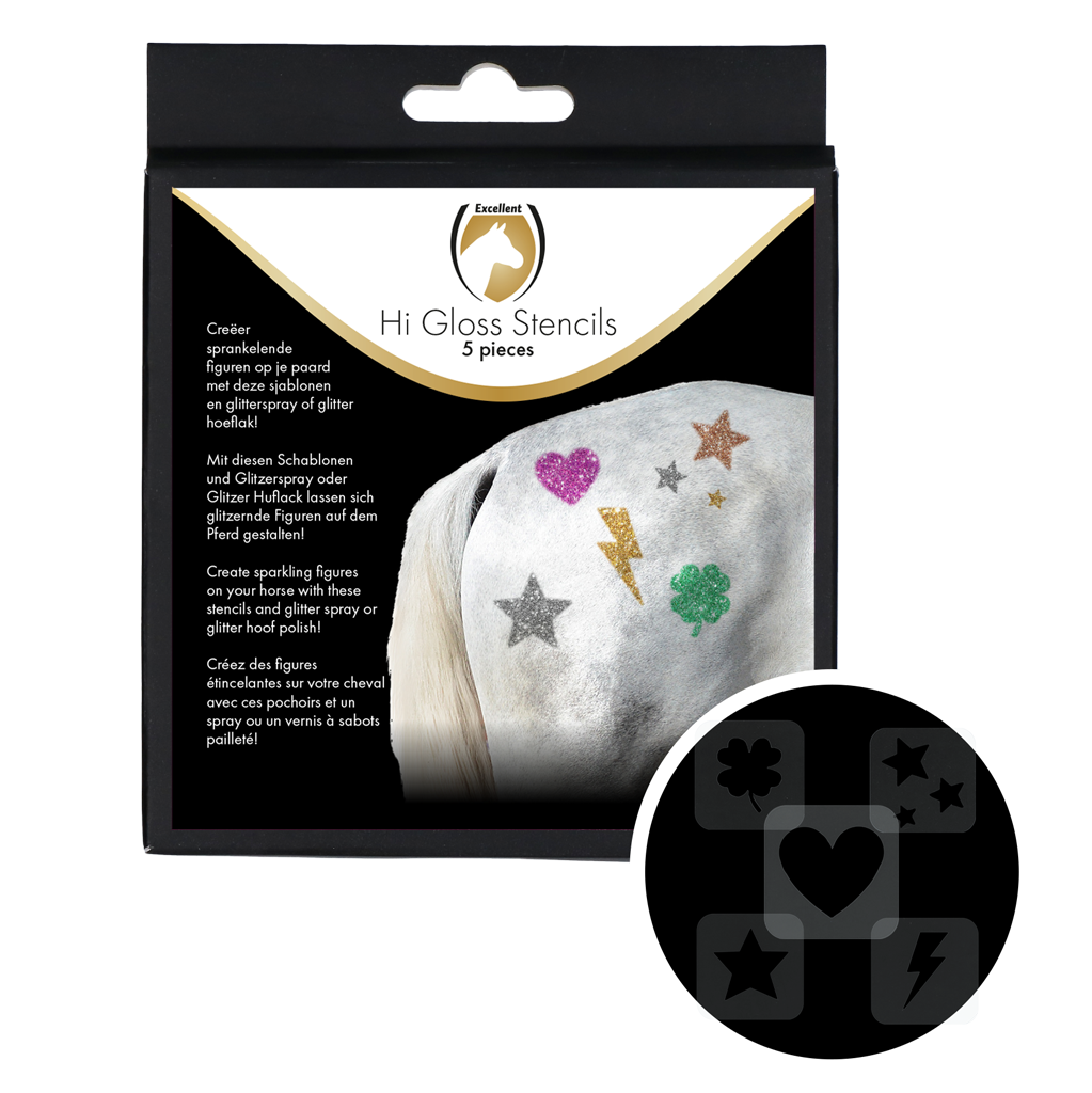 Excellent Horse Hi Gloss Stencils 5 Stück
