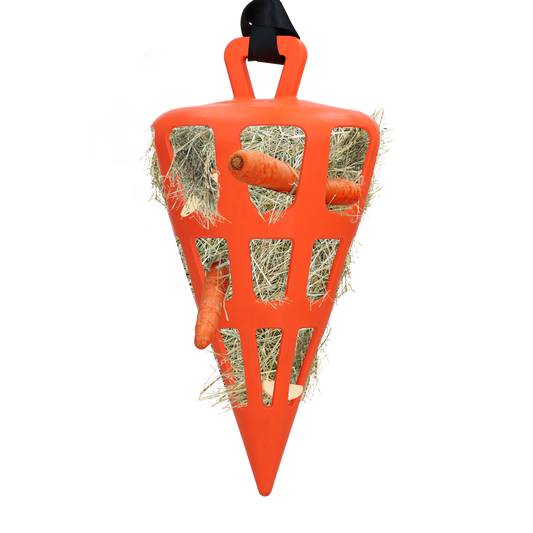 Hay Slow Feeder Fun & Flex Carrot Orange