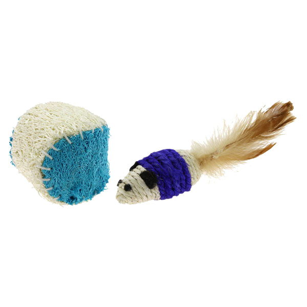 Jackson Galaxy Rope Mouse & Ball 2-Pack