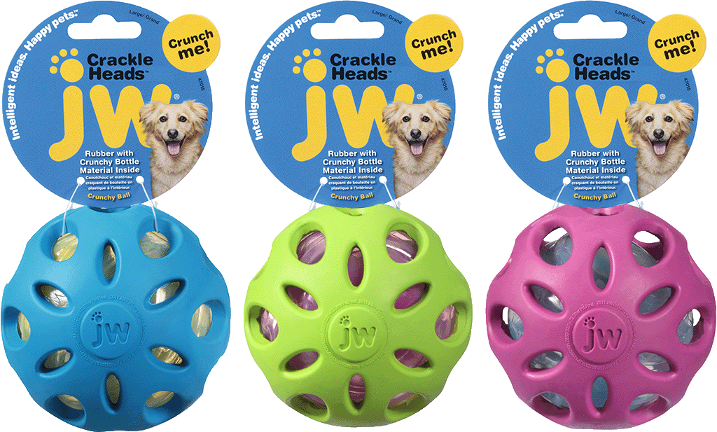 JW Crackle Heads Ball L - 10 cm
