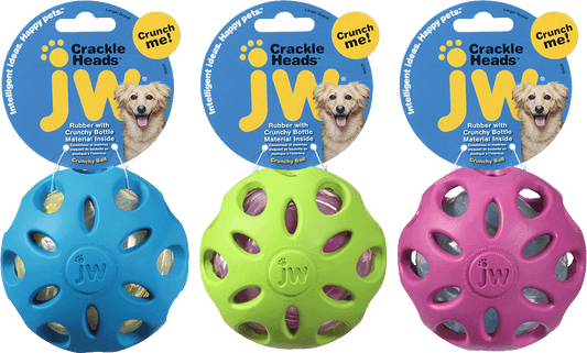 JW Crackle Heads Ball L - 10 cm