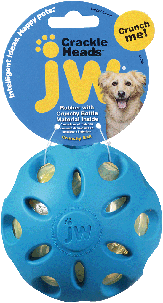JW Crackle Heads Ball L - 10 cm