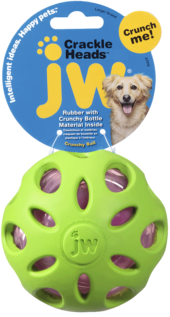 JW Crackle Heads Ball L - 10 cm