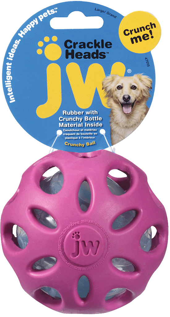 JW Crackle Heads Ball L - 10 cm