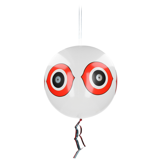 Knock Pest Schreck-Ballon Weiß