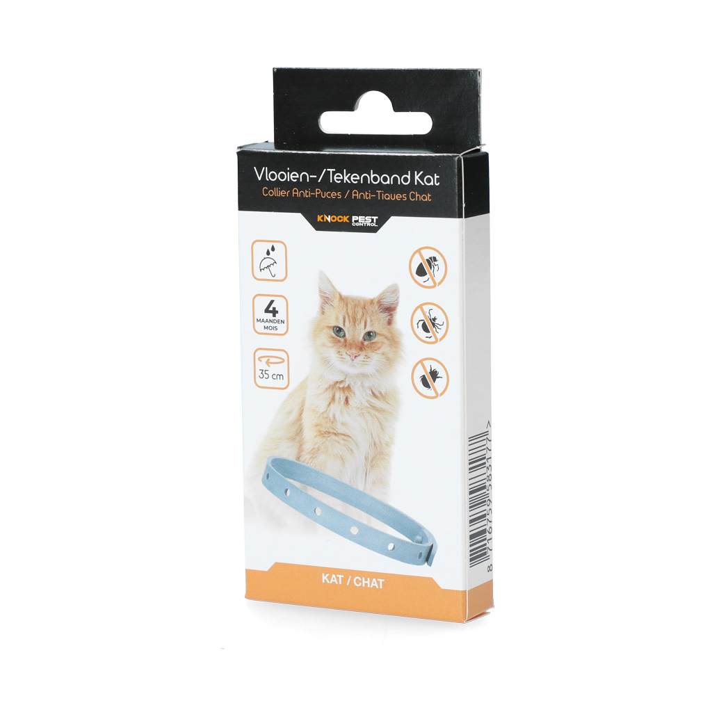 Knock Pest Floh/Zeckenhalsband Katze 35 cm NL/FR