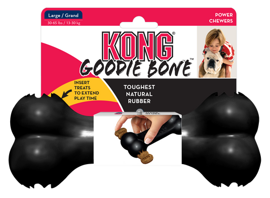 KONG Goodie Bone Schwarz L