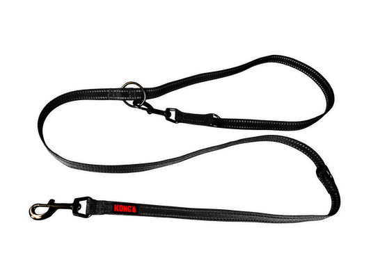 KONG Adjustable Leash Schwarz M