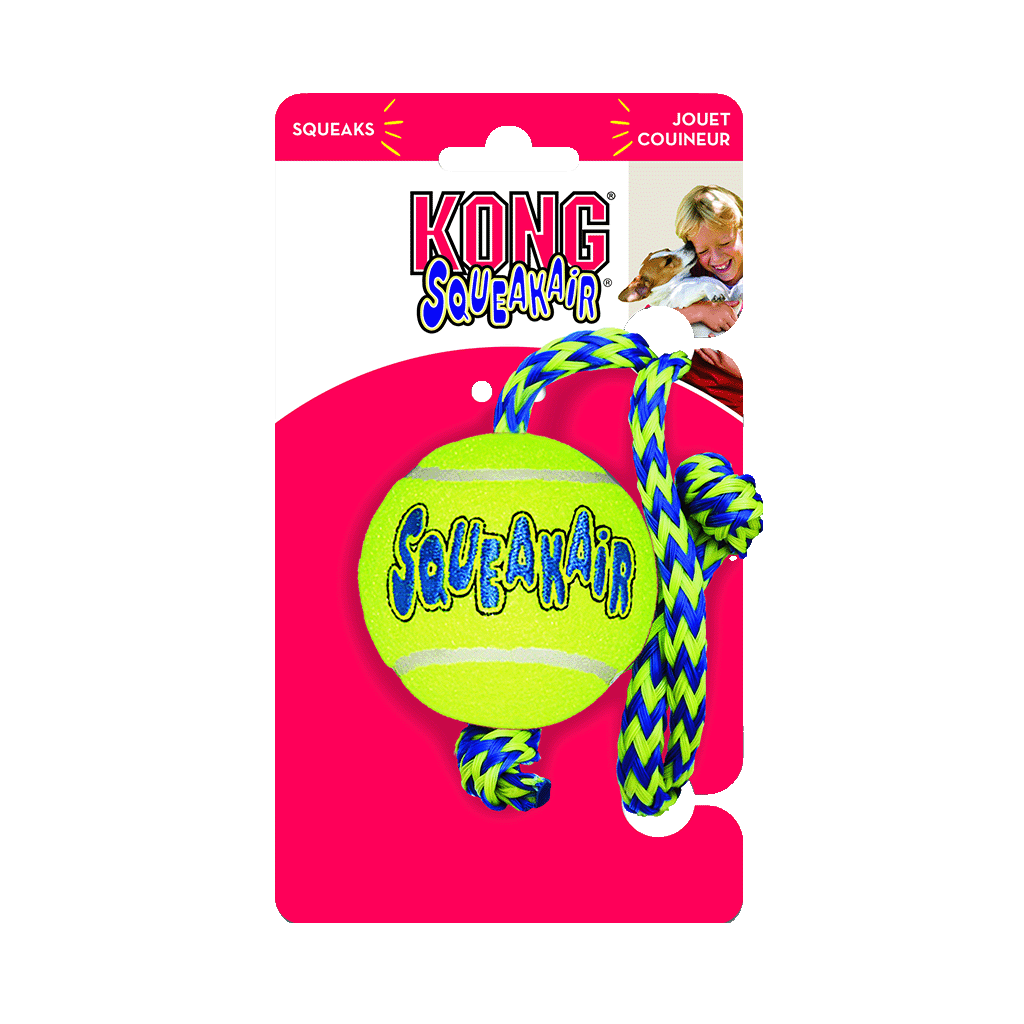 KONG SqueakAir® Balls mit Seil