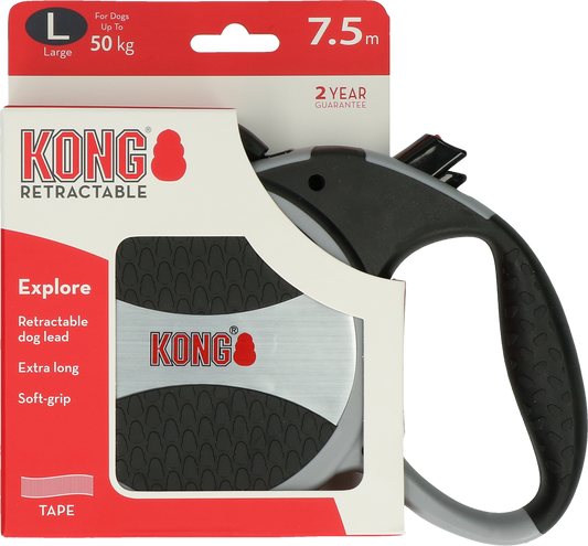 KONG Retractable Leash - Explore Grau L