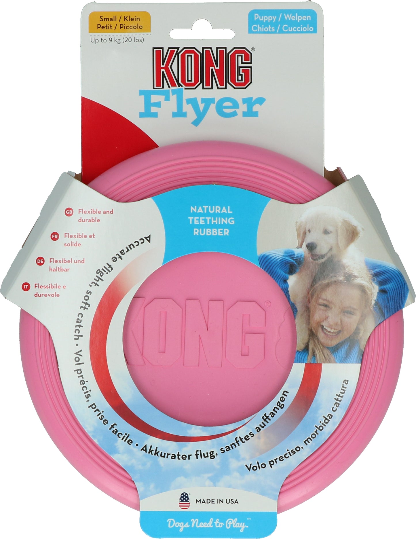 KONG Puppy Flyer Assorti S