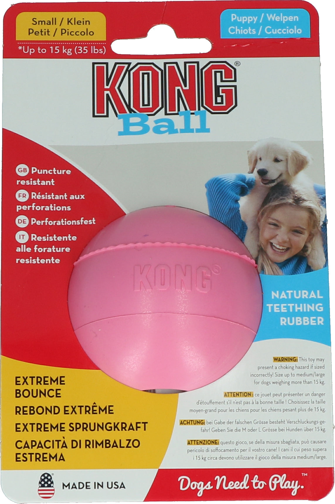 KONG Puppy Ball Assorti S
