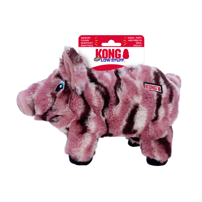 KONG Stripes Low Stuff Schwein