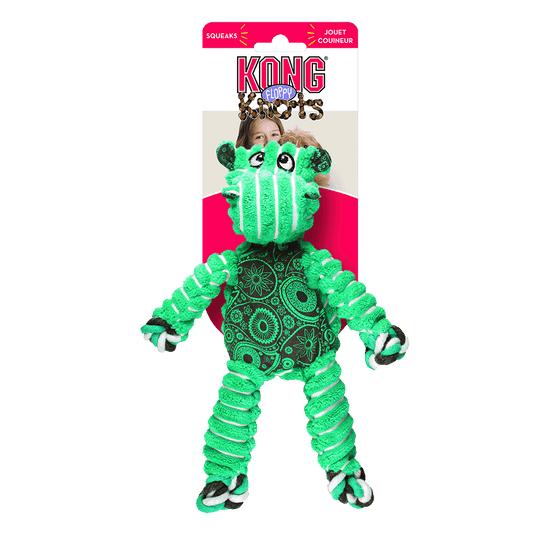 KONG Floppy Knots Nilpferd