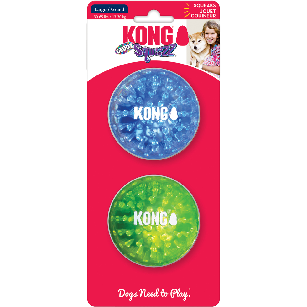 KONG Squeezz® Geodz Assorti 2-Pack